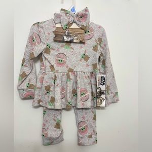 Stars wars 3-piece toddler girl set